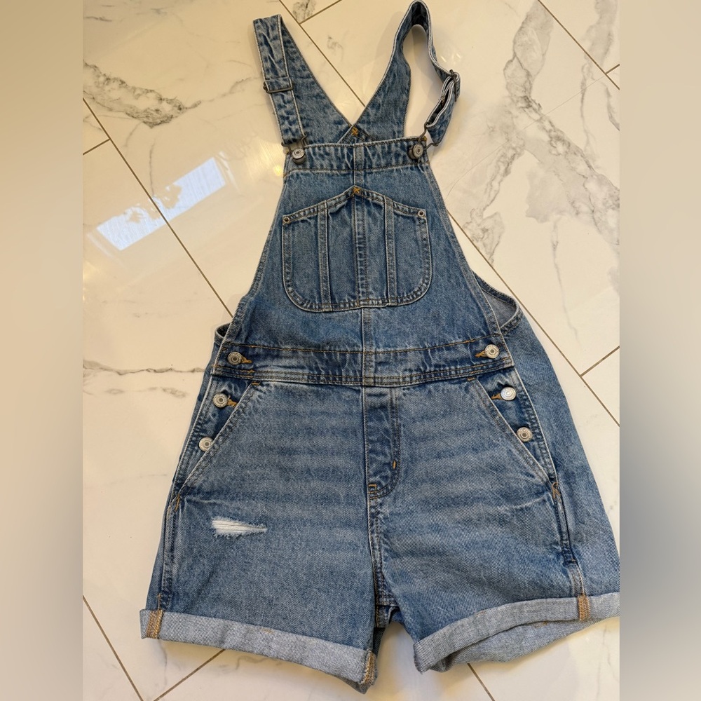 Old Navy Denim Overall Shorts